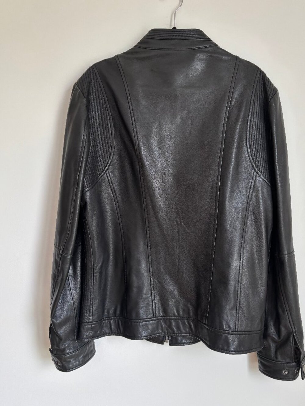7 Diamonds Leather Moto Jacket Men's - Picture 4 of 9